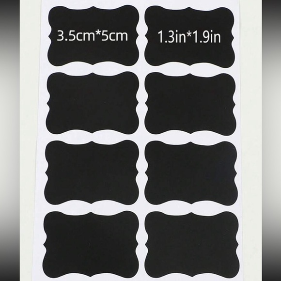 40pc Chalkboard Sticker Adhesive Label - Picture 3 of 4